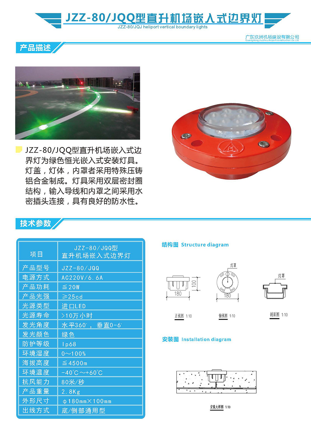 嵌入式邊界燈