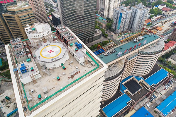 上海醫(yī)院又添一處空中停機坪，患者可不換床從屋頂直達手術(shù)室
